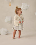 Flutter Sleeve Dress - Sky Stripe