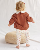 Ribbed Legging - Red Hearts - Baby Girl