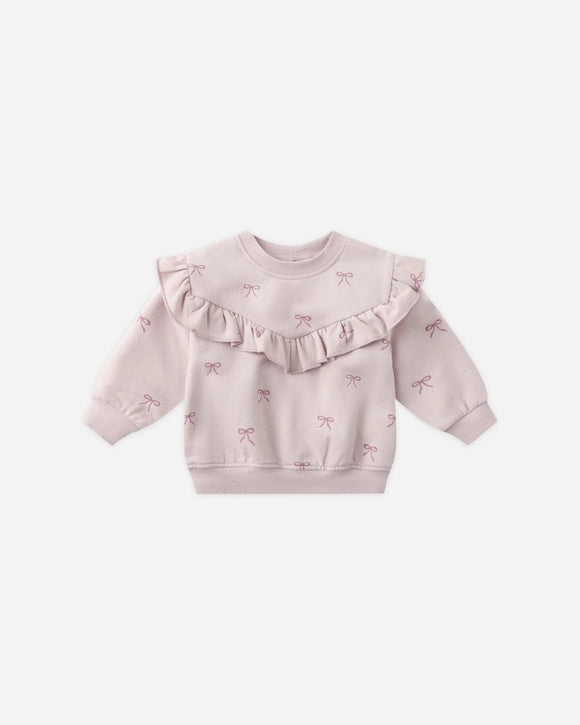 Ruffle Sweatshirt - Bows