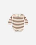 Rex Romper - Almond Stripe