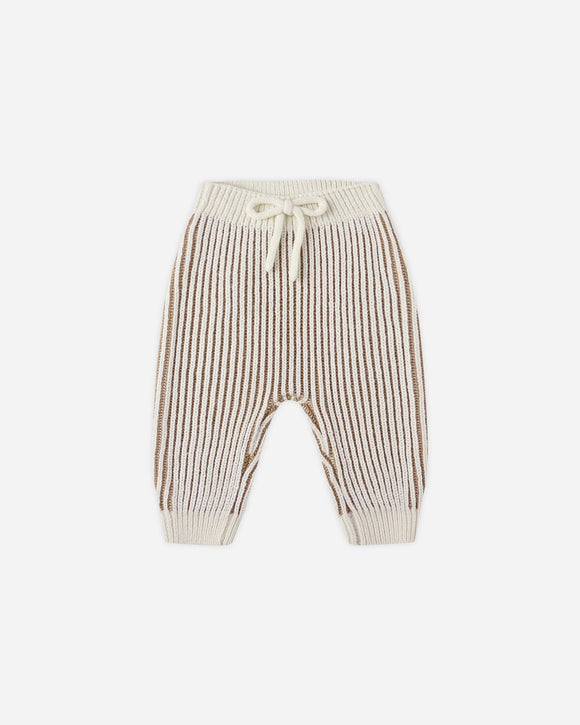 Chunky Knit Pant - Gold
