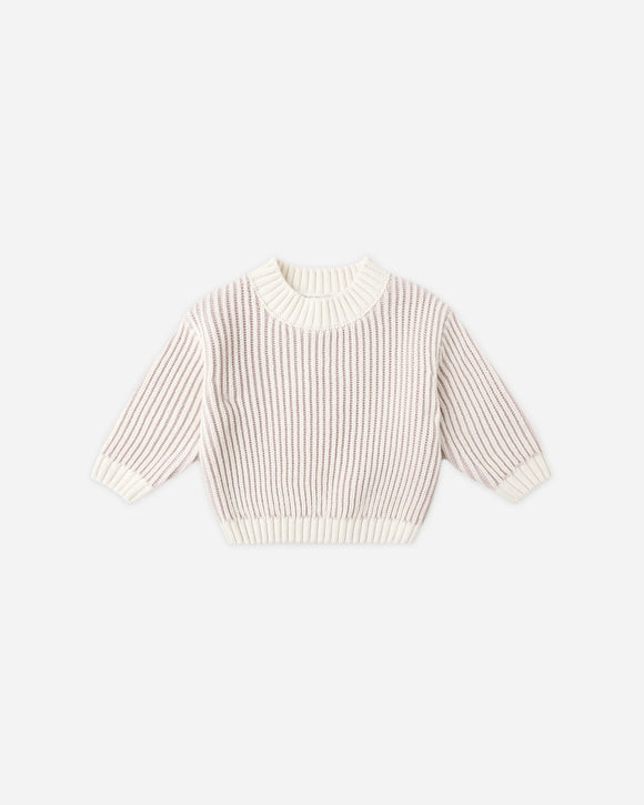Relaxed Knit Sweater - Lilac