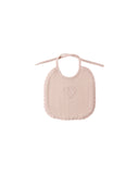 Woven Tie Bib - Blush