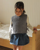 Bow Sweater Vest - Midnight