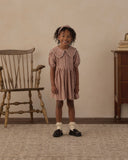 Camille Dress - Brick Check, Girls