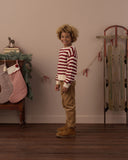 Aspen Sweater - Ruby Stripe