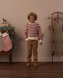 Aspen Sweater - Ruby Stripe