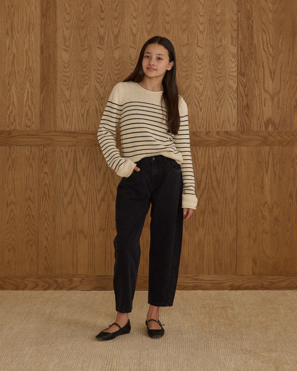 Barrel Pant - Washed Black - Teen