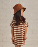 Henley Shirt Dress - Cedar Stripe