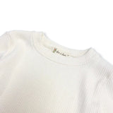 Pearl Trim Bell Sleeve Top - Ivory