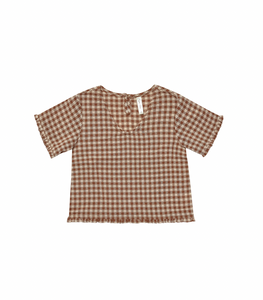 Rory Top - Brown Gingham