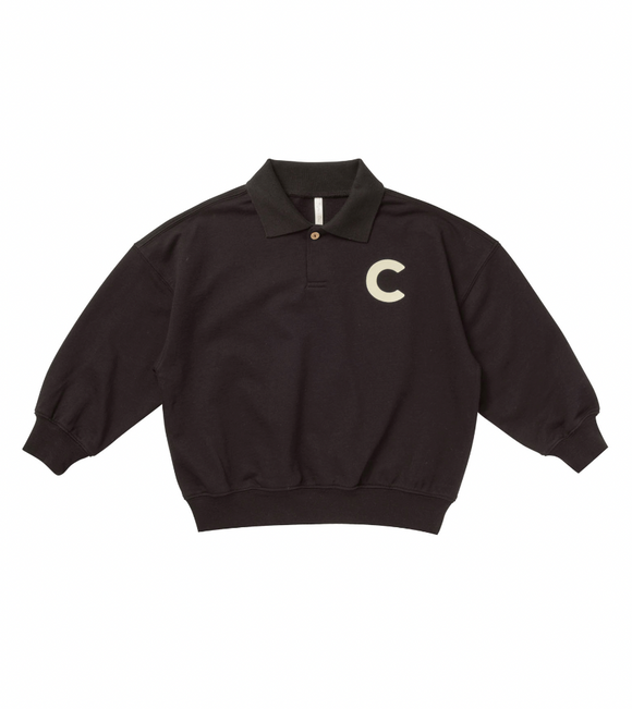 Collared Sweatshirt - Black