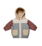 Hooded Woven Jacket - Color Block