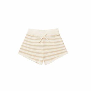 Knit Shorts - Sand Stripe