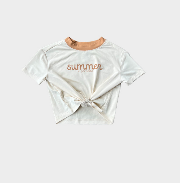 Tie Front Shirt - Summer in Paradise