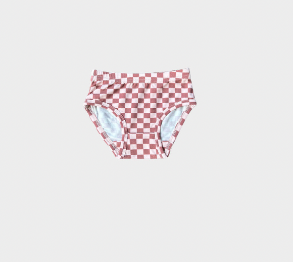 Girls Underwear - Strawberry Checkered