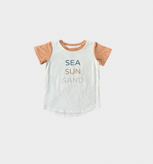 Colorblock Tee - Sea Sun Sand