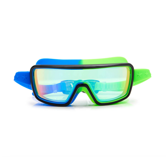 Cyborg Cyan Prismatic Swim Goggles