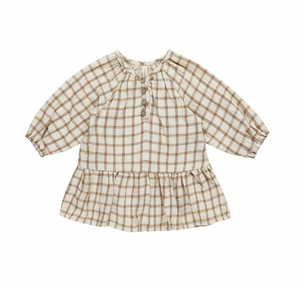 Lany Dress - Cinnamon Plaid