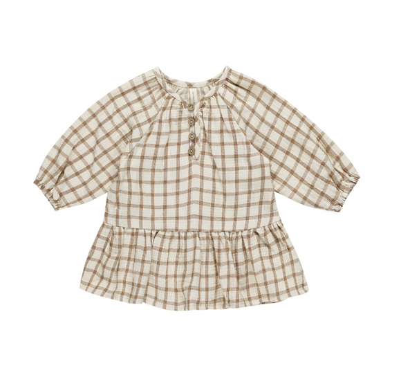 Lany Dress - Cinnamon Plaid