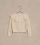 Ruffle Cardigan Sweater - Ivory