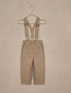 Suspender Pant - Golden Houndstooth