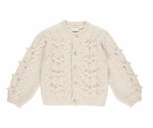 Bobble Cardigan - Natural, Girls