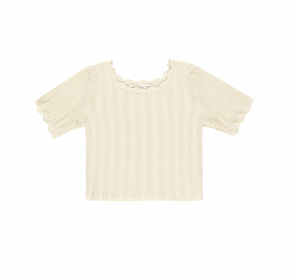 Scallop Tee - Natural