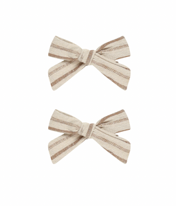 Bows, Set of 2 - Saddle Stripe