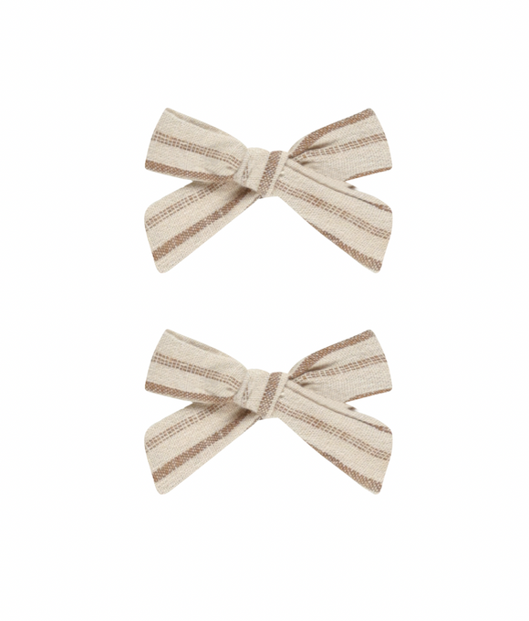 Bows, Set of 2 - Saddle Stripe