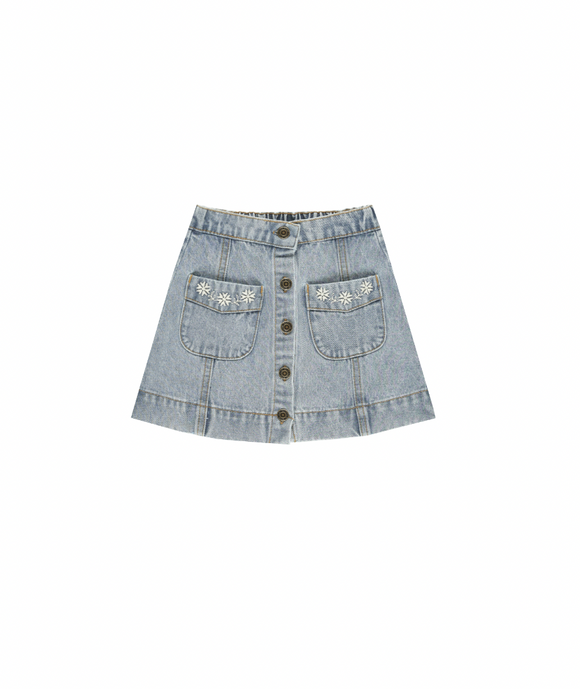 Denver Mini Skirt - Light Washed Denim