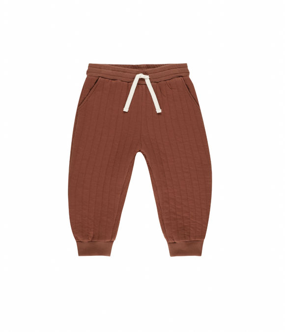 Quilted Pant - Brick, Baby