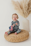 Fourth of July Treats Footless Romper