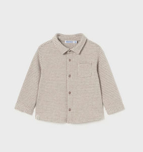 Jacquard Overshirt - Latte