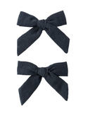 Bows, Set of 2 - Navy