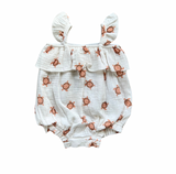 Gauze Bubble Romper - Turtles
