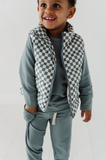 Kids Puffer Vest - Checkered