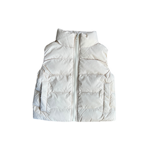 Kids Puffer Vest - Almond