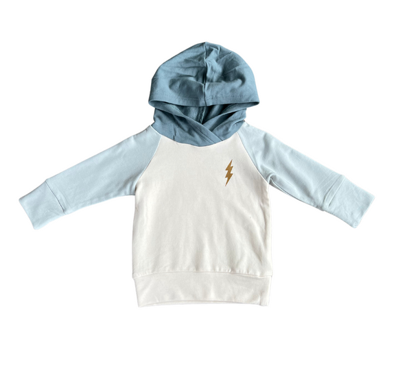 Boys Raglan Hoodie - Bolt