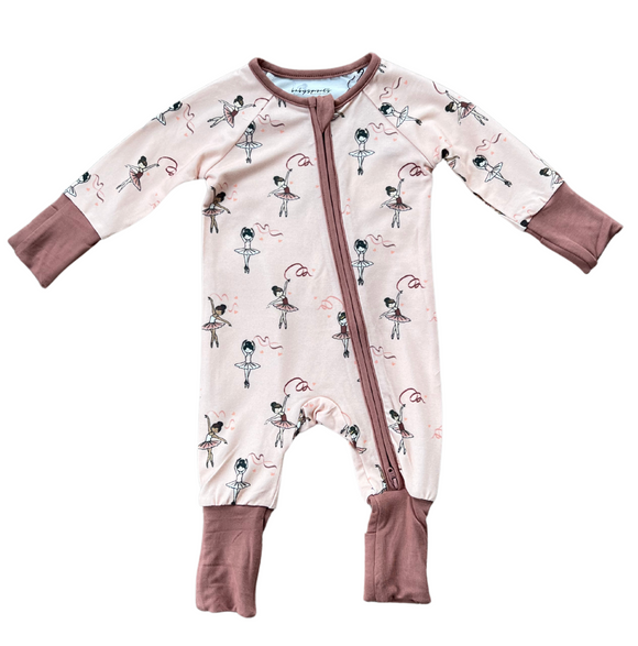 Footless Romper - Ribbon Ballerina