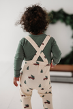 Christmas Truck Suspender Overalls