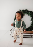 Christmas Truck Suspender Overalls