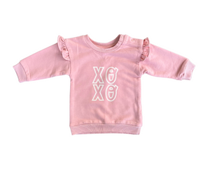 Ruffle Sweatshirt - Xoxo, Baby