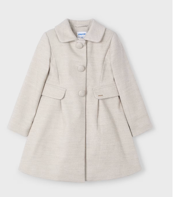 Girls Coat - Sepia Mix