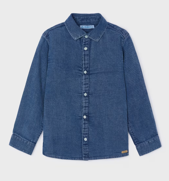 Boys Long Sleeve Denim Shirt