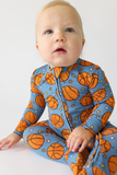 Posh Peanut- Slam Dunk Footie Zippered One Piece