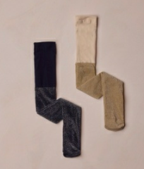 Shimmer Tights - Ecru, Black