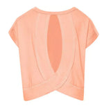 Girls Split-Back Top - Peach