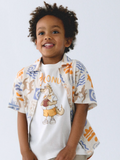 Short Sleeve Shirt - Cream/Peach