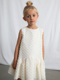 Swiss Dot Dress - Bone
